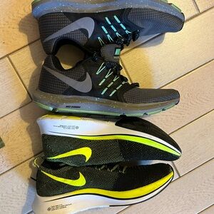 Bundle two pairs Nike athletic sneakers. Fits woman sz 9